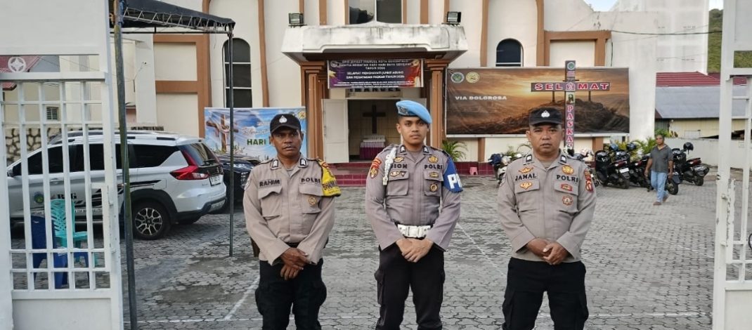 Polresta Gorontalo Kota laksanakan Pengamanan Ibadah Paskah 2026 di Gereja GPdI Immanuel Gorontalo