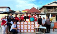 Bhabinkamtibmas Biawao Dampingi Penyaluran Bantuan “Azko Berbagi Cahaya”