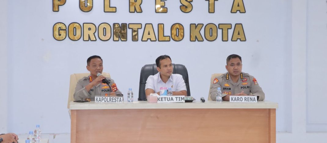 Mantapkan Langkah Menuju WBK, Polresta Gorontalo Kota Sambut Kunjungan Tim Penilaian Internal (TPI) Polri