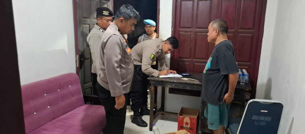 Gelar Operasi Pekat Otanaha I Malam Hari, Polresta Gorontalo Kota Sita Puluhan Botol Miras dan Amankan Pasangan Bukan Suami Istri