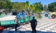 Ciptakan Rasa Aman Saat Liburan, Personel Polsek Kota Selatan Rutin Patroli di Kawasan Wisata GBC Water Boom