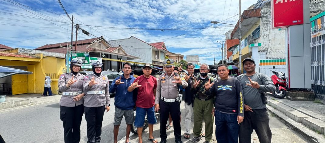 Sambang Pangkalan Bentor Karsa Utama, Sat Lantas Polresta Gorontalo Kota Sosialisasikan Ops Patuh Otanaha 2026