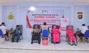 Semarakkan Hari Bhayangkara Ke-80, Polresta Gorontalo Kota Gelar Bakti Kesehatan Donor Darah Bersama Instansi Terkait