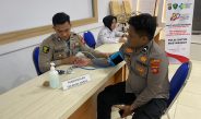 Wujudkan SDM Sehat, Polresta Gorontalo Kota Gelar Cek Kesehatan Gratis untuk Personel dan Masyarakat Umum