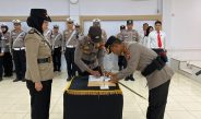 Kapolresta Gorontalo Kota Pimpin Langsung Upacara Pelantikan Kasat Lantas