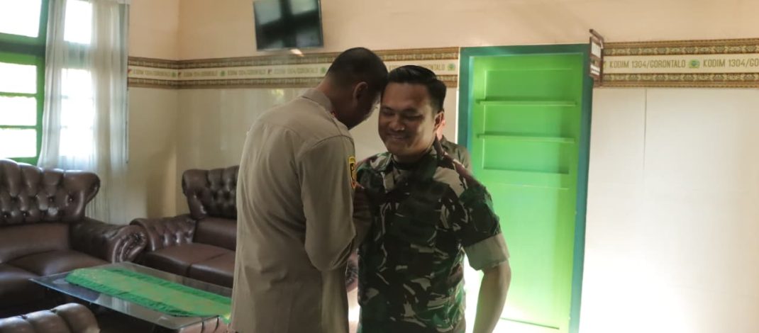 Perkuat Sinergitas dan Soliditas TNI-Polri, Kapolresta Gorontalo Kota Silaturahmi ke Kodim 1304/Gorontalo