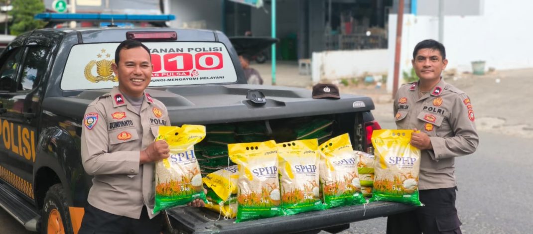 Bantu Ringankan Beban Masyarakat, Polsek Kota Tengah Sukses Gelar Gerakan Pangan Murah Kolaborasi Bersama Bulog