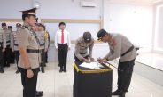 Kapolresta Gorontalo Kota Pimpin Upacara Sertijab Kapolsek Kota Utara, Tekankan Kesinambungan Tugas dan Pelayanan Masyarakat