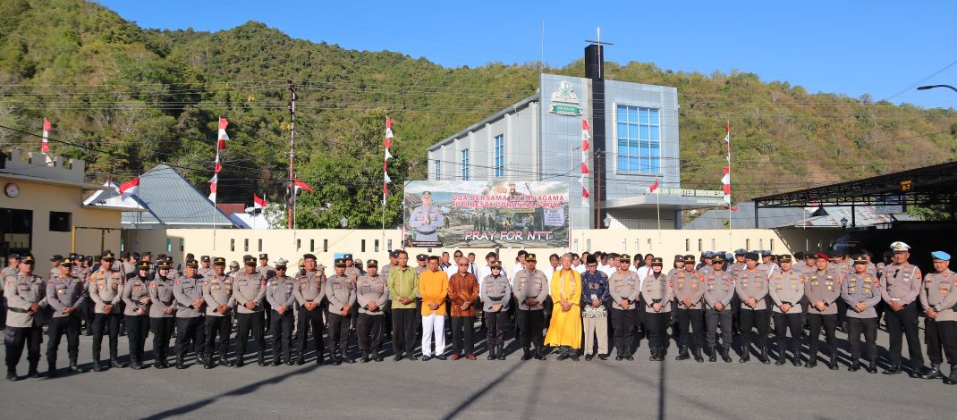 Wujud Solidaritas Kemanusiaan, Polresta Gorontalo Kota Gelar Doa Bersama Lintas Agama dan Galang Dana untuk Korban Bencana NTT
