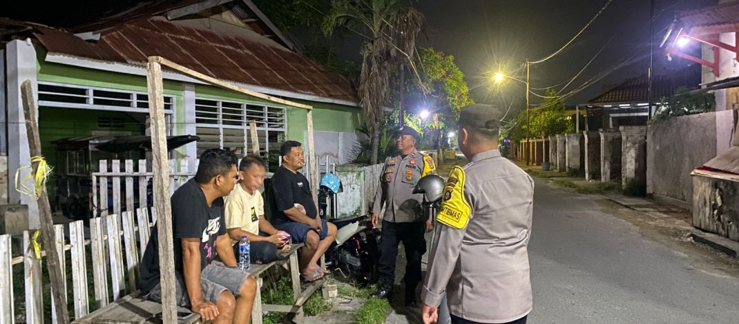 Cegah Gangguan Kamtibmas, Polsek Kota Selatan dan Hulonthalangi Gelar Patroli KRYD Tengah Malam