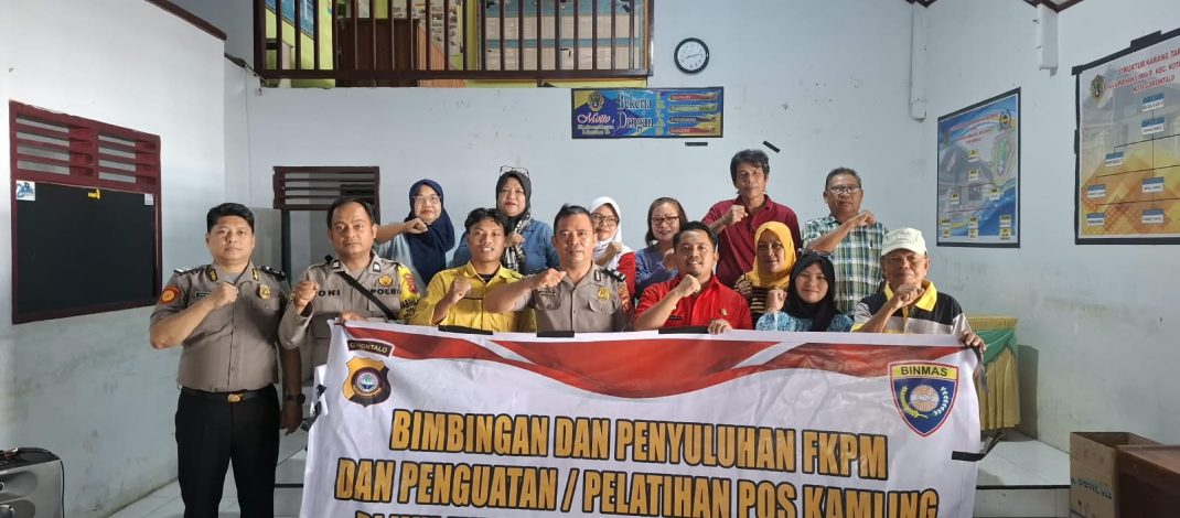 Tingkatkan Sinergi Kamtibmas, Sat Binmas Polresta Gorontalo Kota Gelar Penyuluhan Tatap Muka di Kelurahan Limba B