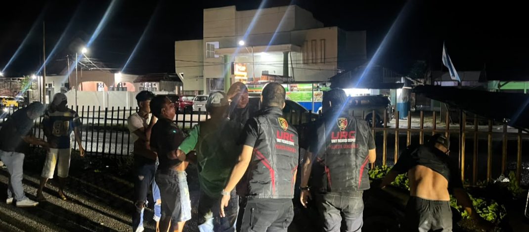 Antisipasi Kejahatan 3C dan Bahaya Miras, Tim URC Polresta Gorontalo Kota Gelar Patroli Malam Hari