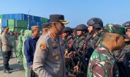 Wujud Sinergitas, Kapolresta Gorontalo Kota Hadiri Pelepasan Satgas Yonif 715/MTL ke Daerah Latihan Pratugas Papua
