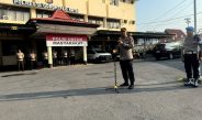 Kapolresta Gorontalo Kota Pimpin Apel Pagi Personel di Tekankan Pelayanan Humanis dan SOP Penyampaian Aspirasi.