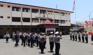 Kedepankan Sikap Humanis, Kabag Ops Polresta Gorontalo Kota Pimpin Apel Kesiapan Pengamanan Penyampaian Pendapat