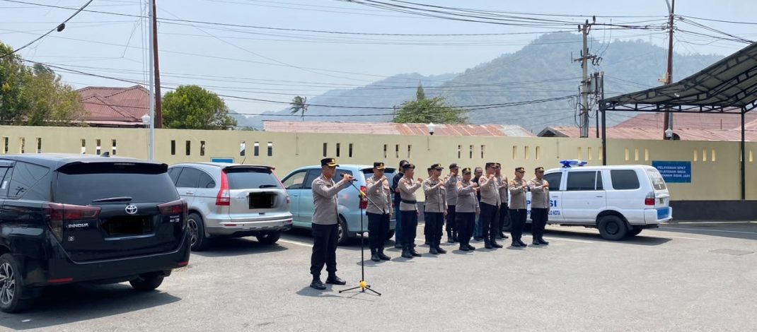 Siapkan Pengamanan Aksi Unjuk Rasa Jilid II, Polresta Gorontalo Kota Gelar Apel Pengecekan Personel